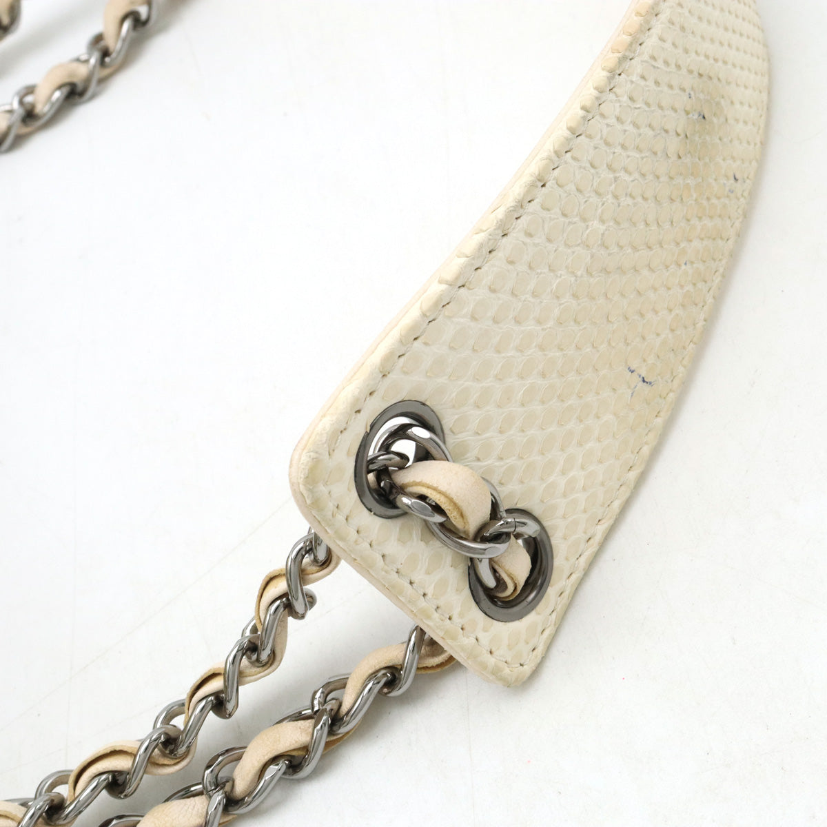 Chanel Chanel Cocomark Wrapped Chain Bag One-Shoulder Shoulder Bag Cotton Canvas Pearson Ivory White Blumin