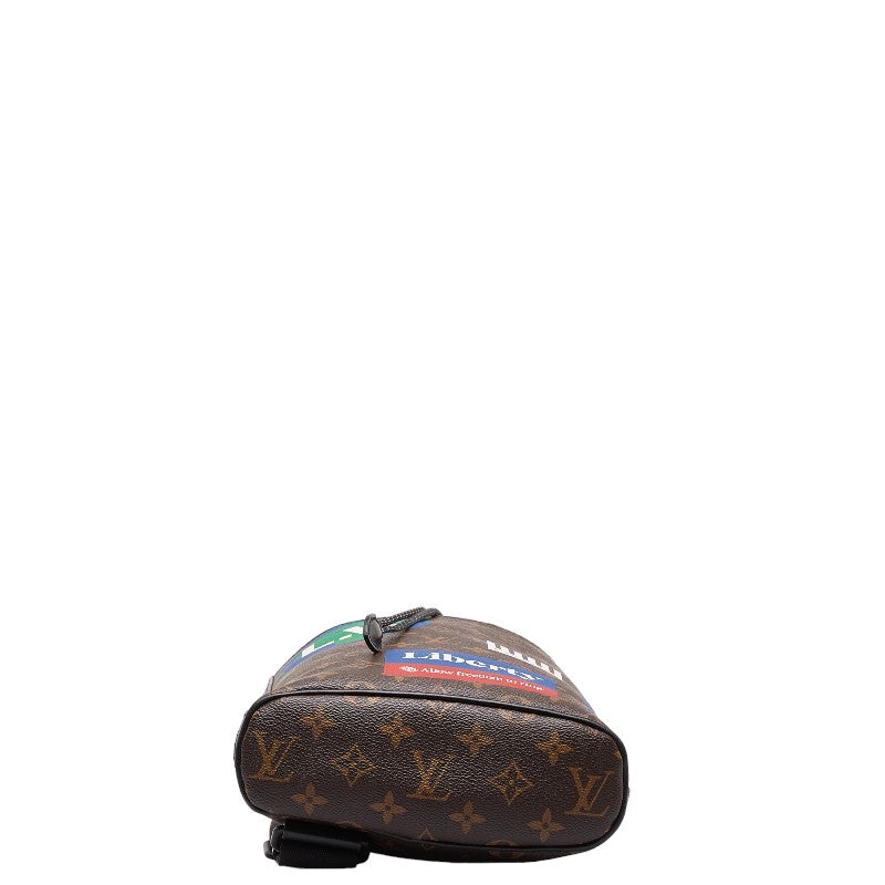 Louis Vuitton Monogram Shock Sling Bag Shoulder Bag Body Bag M44625 Brown Multicolor PVC Leather Men LOUIS VUITTON