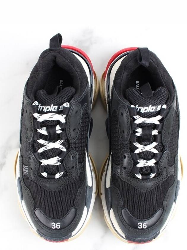 Luxury Balenciaga  Triple S black red sneakers 35 5 225