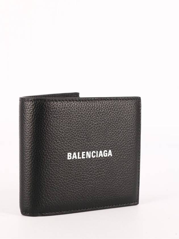 Luxury Balenciaga  Cash Square Folded Wallet Black