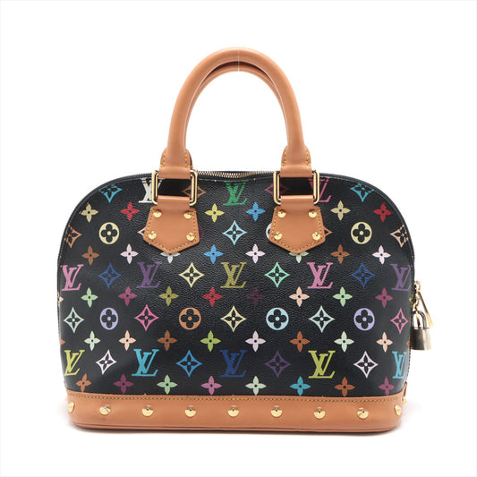 LOUIS VUITTON Alma PM Murakami Multicolor M92646 Black