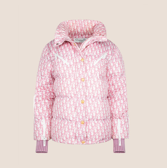 CHRISTIAN DIOR 2004 PINK GIRLY TROTTER PUFFER JACKET