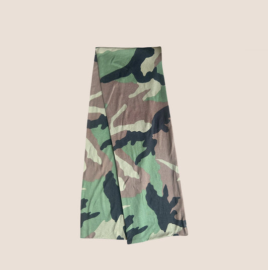 CHRISTIAN DIOR 2000 CAMOUFLAGE PRINT SILK SCARF