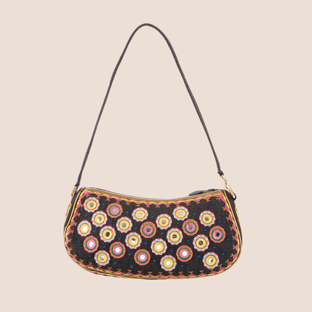 CHRISTIAN DIOR EMBROIDERED MONTAIGNE CHRIS 1947 BAG