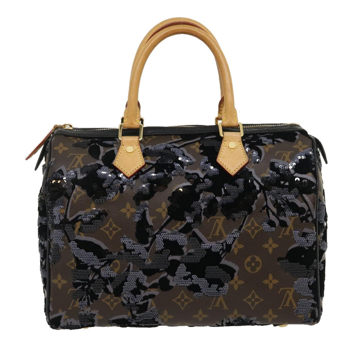 LOUIS VUITTON Monogram Fleur De Jais Speedy 30 Hand Bag M40436 LV  fm1424A