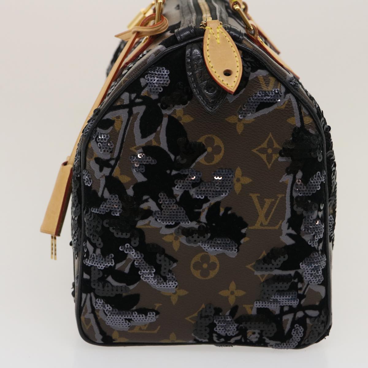 LOUIS VUITTON Monogram Fleur De Jais Speedy 30 Hand Bag M40436 LV  fm1424A