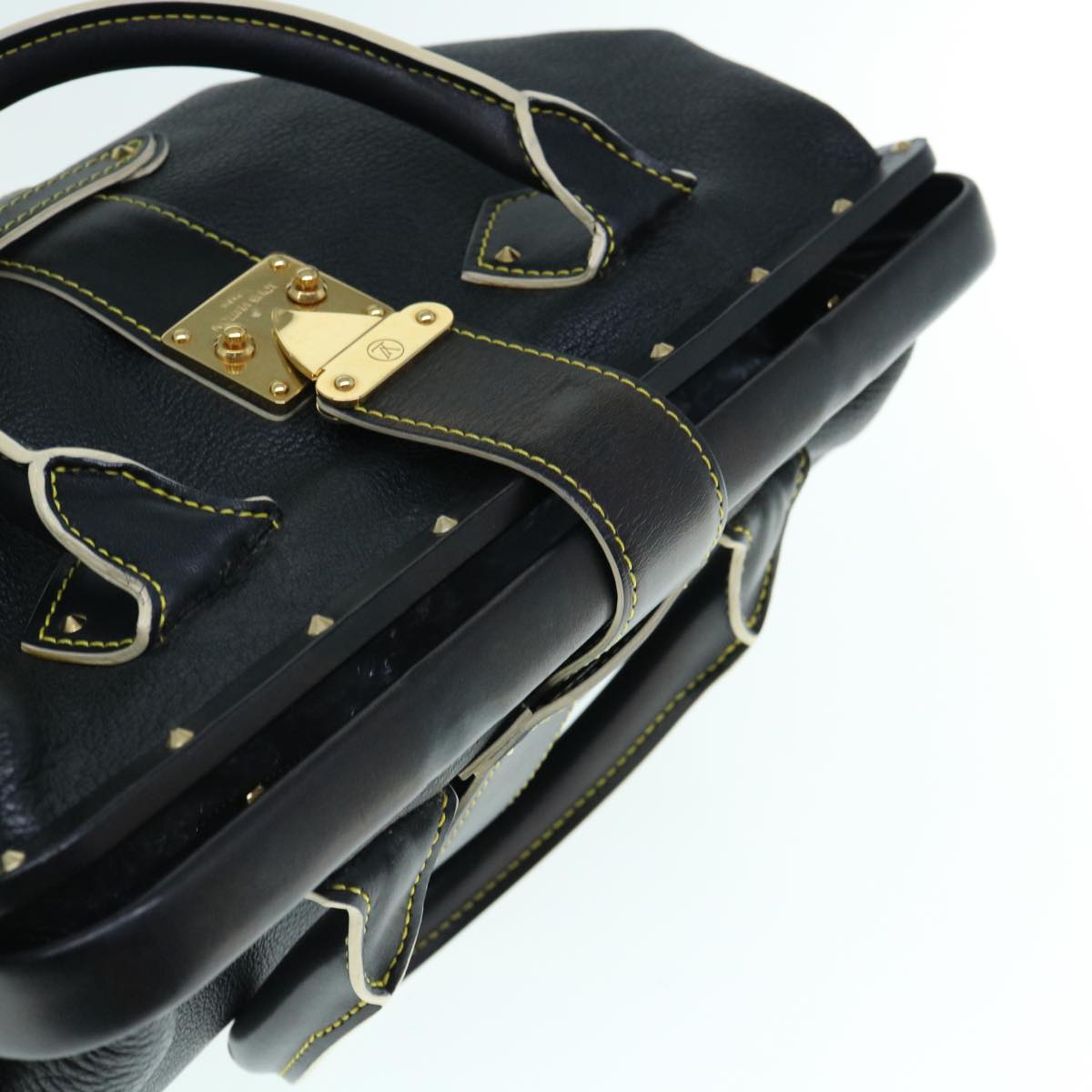 LOUIS VUITTON Suhari Ange New PM Hand Bag Black M91805 LV Auth fm3057