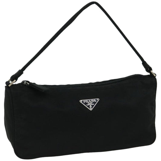 PRADA Accessory Pouch Nylon Black Auth fm3204