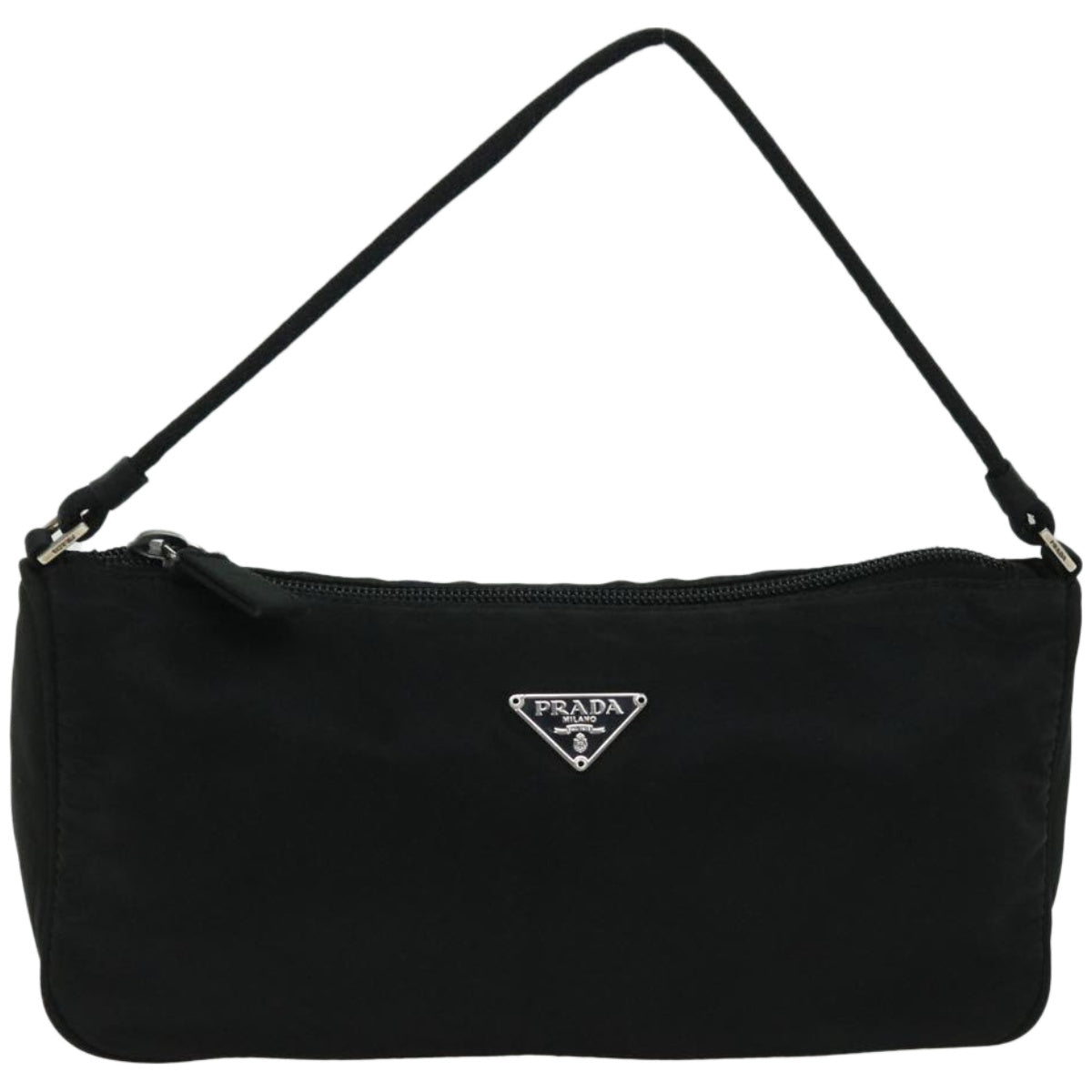 PRADA Accessory Pouch Nylon Black Auth fm3204