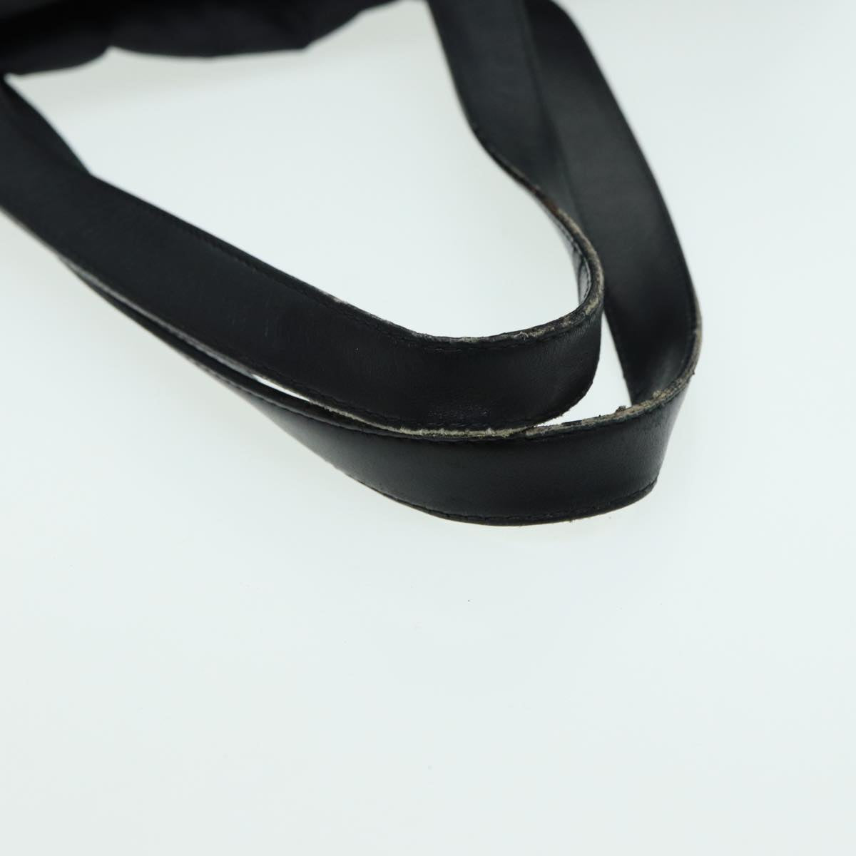 CHANEL New travel line Tote Bag Nylon Black CC Auth fm3625