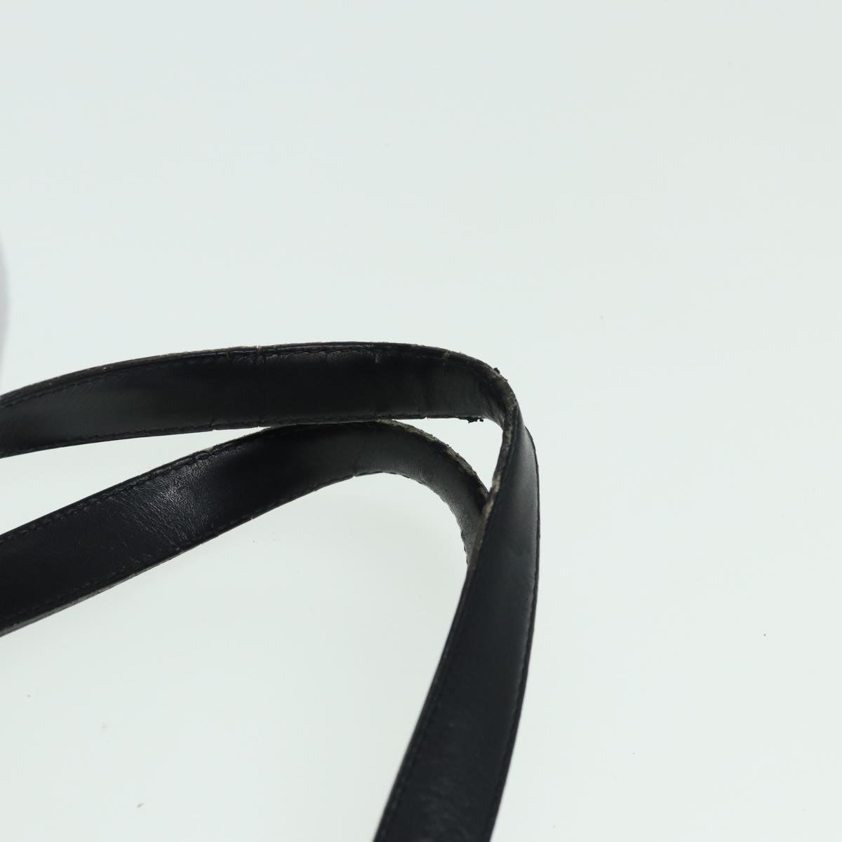 CHANEL New travel line Tote Bag Nylon Black CC Auth fm3625