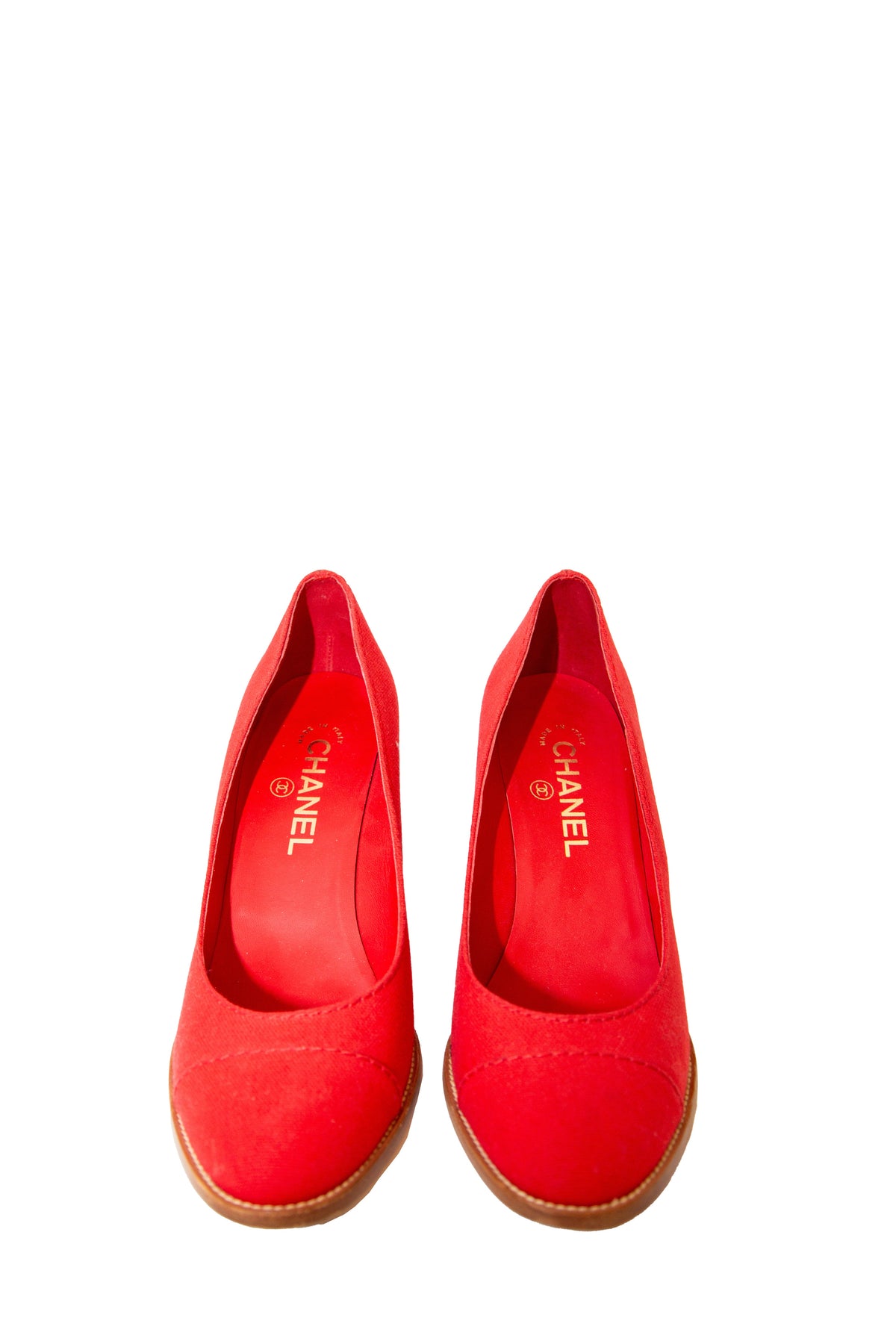 Canvas Wedge Pumps