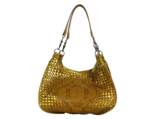 Bottega Veneta Gold Metallic Bag