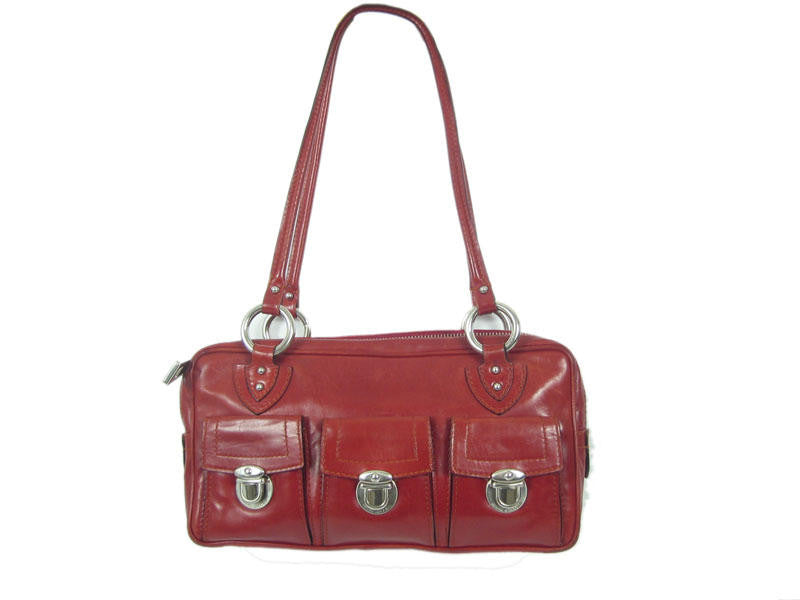 Marc Jacobs Burgundy Three Pocket Bag