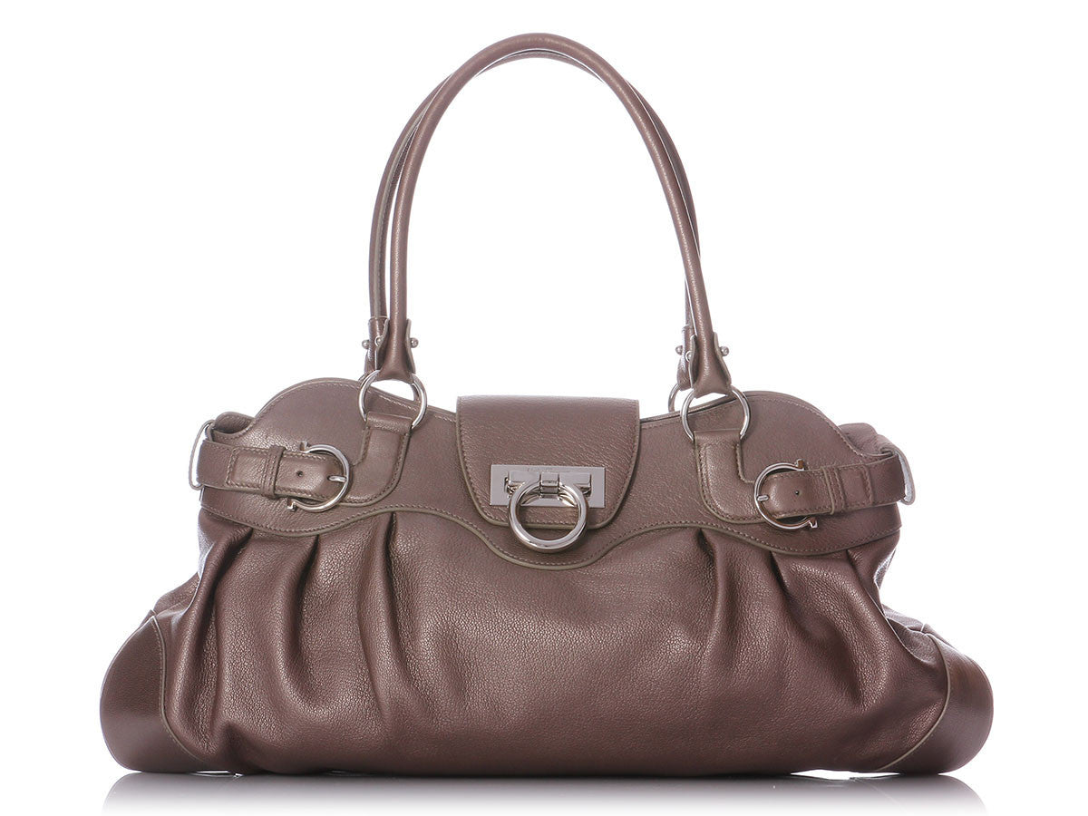 Ferragamo Bronze Metallic Marissa