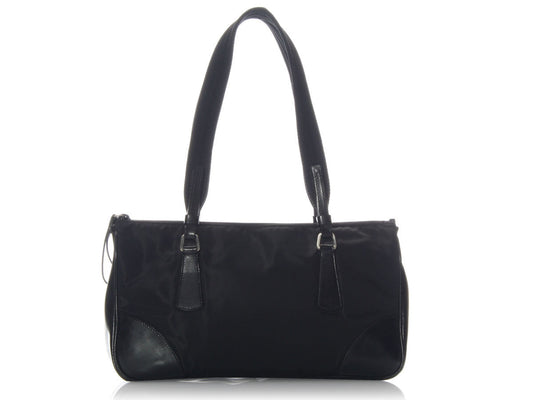 Prada Black Nylon Shoulder Bag