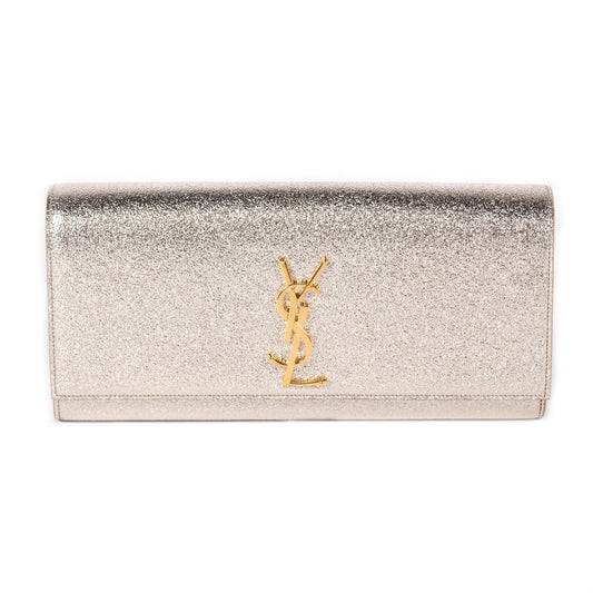 Saint Laurent Monogram Metallic Clutch