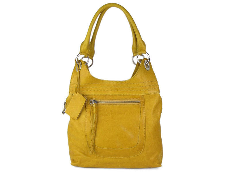 Linea Pelle Mustard Yellow Nikki Tote