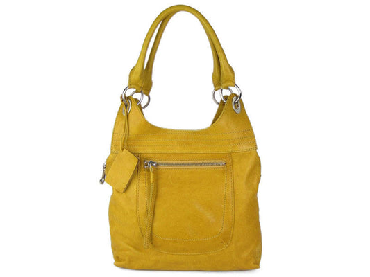 Linea Pelle Mustard Yellow Nikki Tote