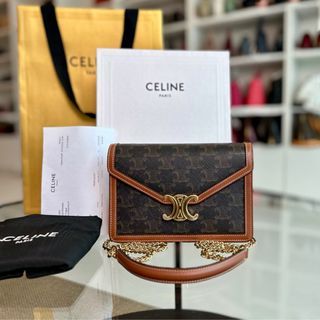 *Full Set* Triomphe Envelope WOC Wallet On Chain Coated Canvas