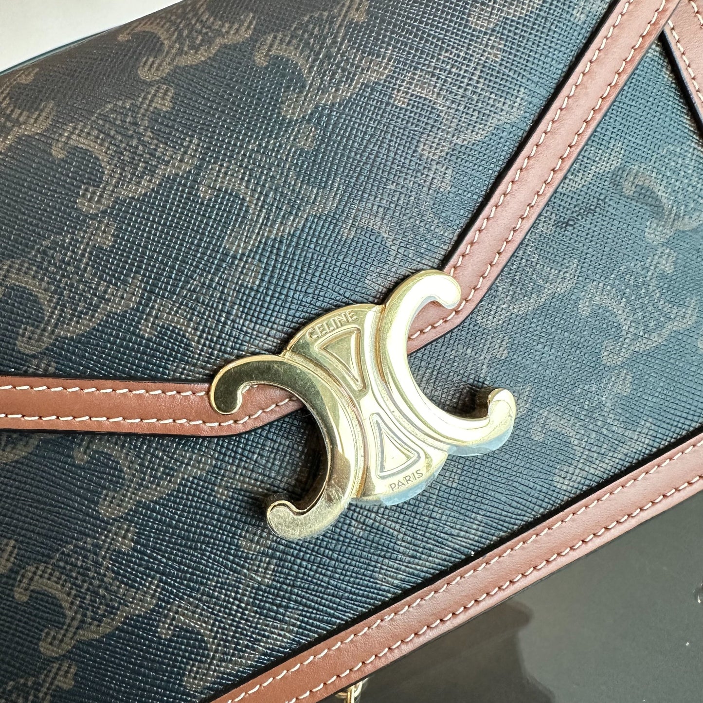 *Full Set* Triomphe Envelope WOC Wallet On Chain Coated Canvas