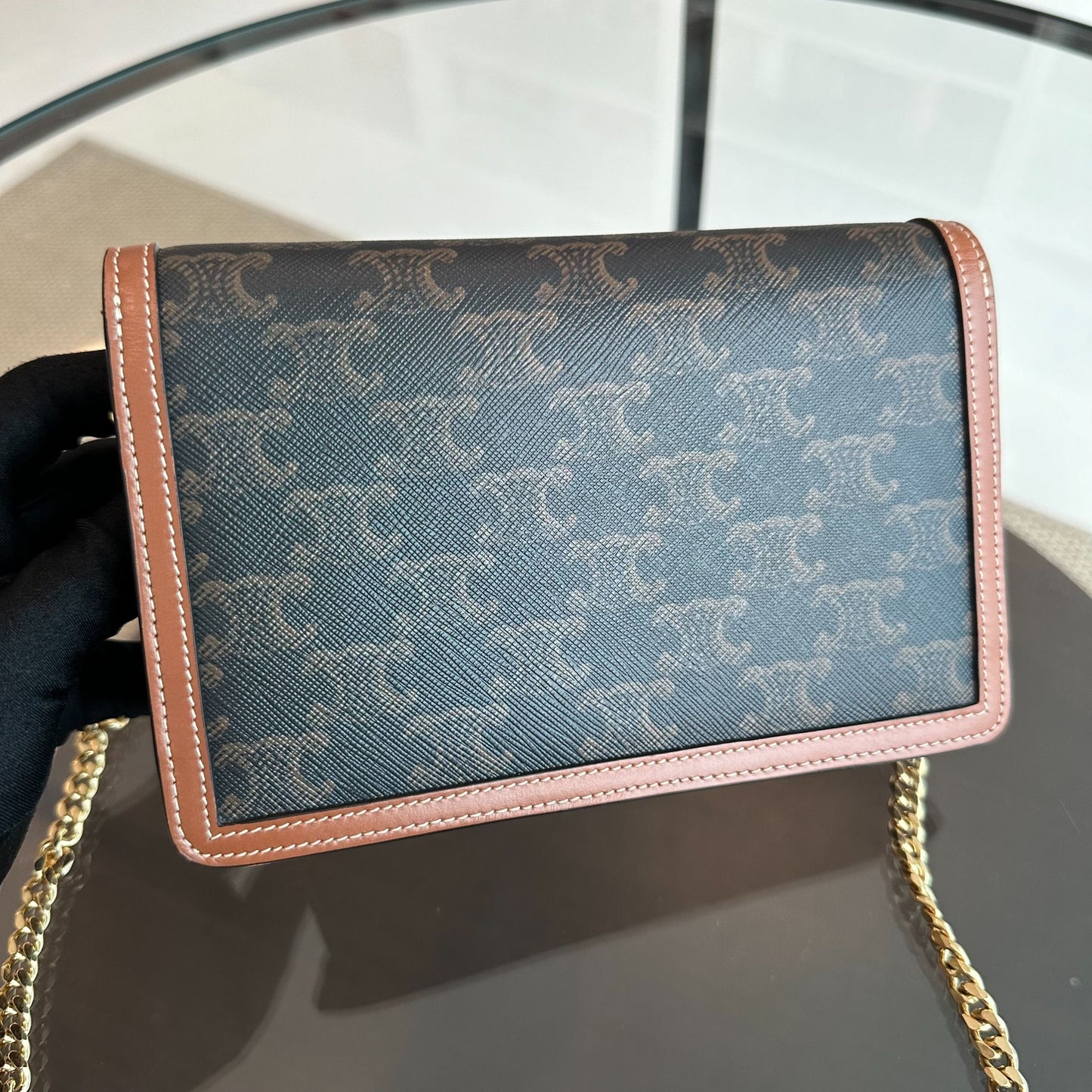 *Full Set* Triomphe Envelope WOC Wallet On Chain Coated Canvas