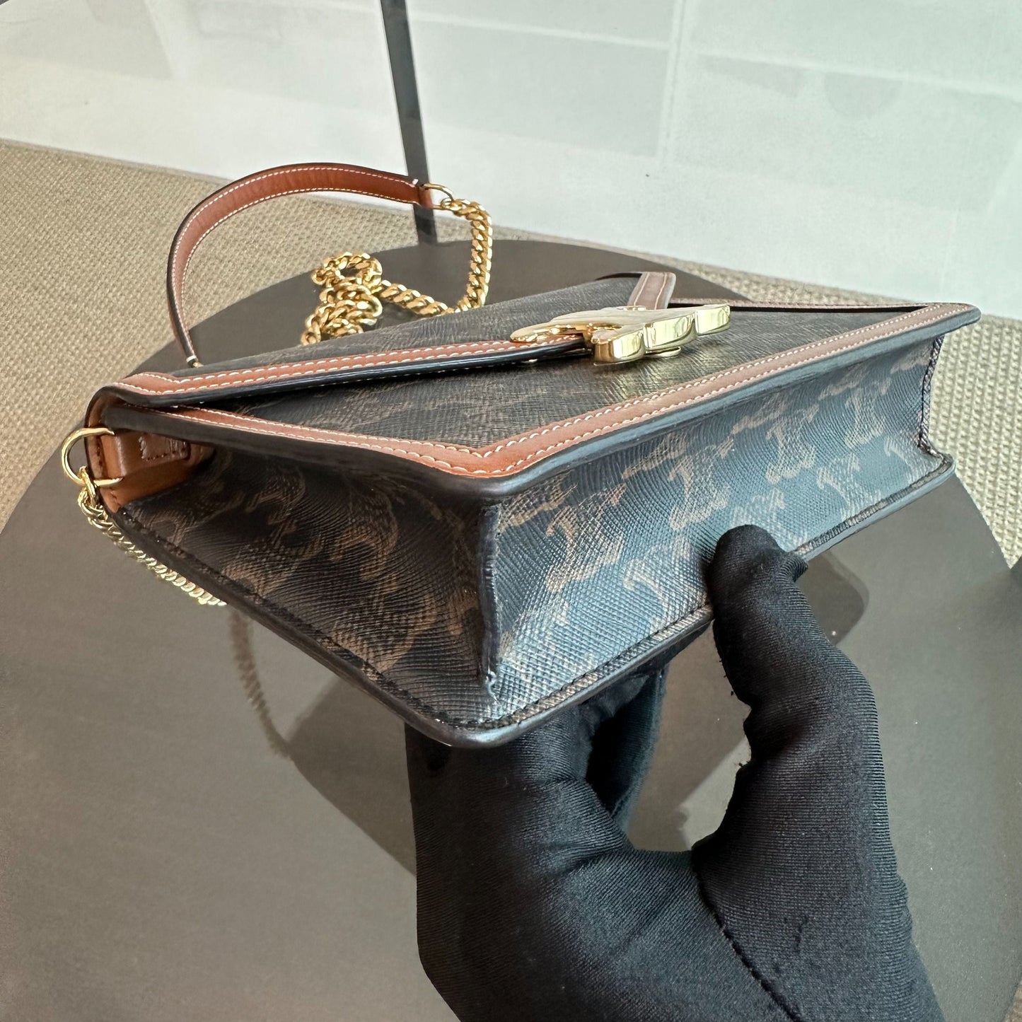 *Full Set* Triomphe Envelope WOC Wallet On Chain Coated Canvas