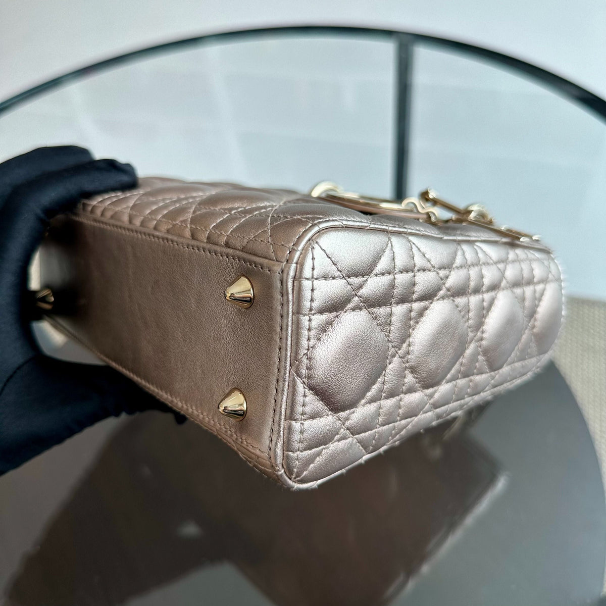 *Full Set* Lady Small My ABC Lambskin Metallic Gold LGHW