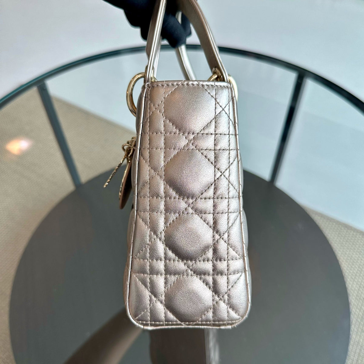 *Full Set* Lady Small My ABC Lambskin Metallic Gold LGHW