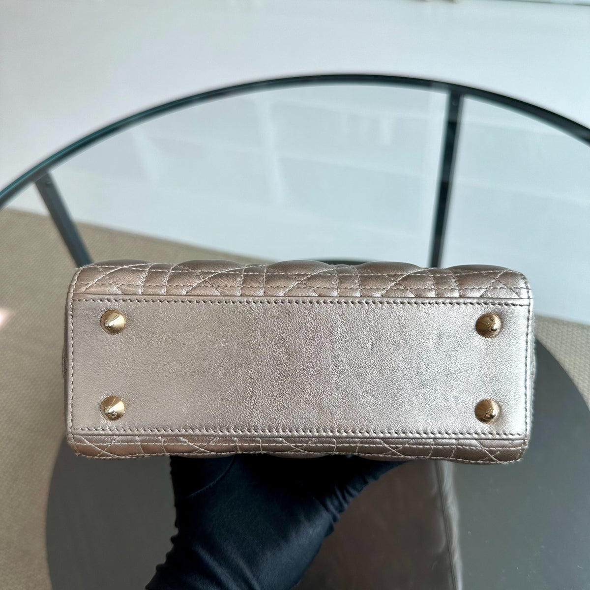 *Full Set* Lady Small My ABC Lambskin Metallic Gold LGHW