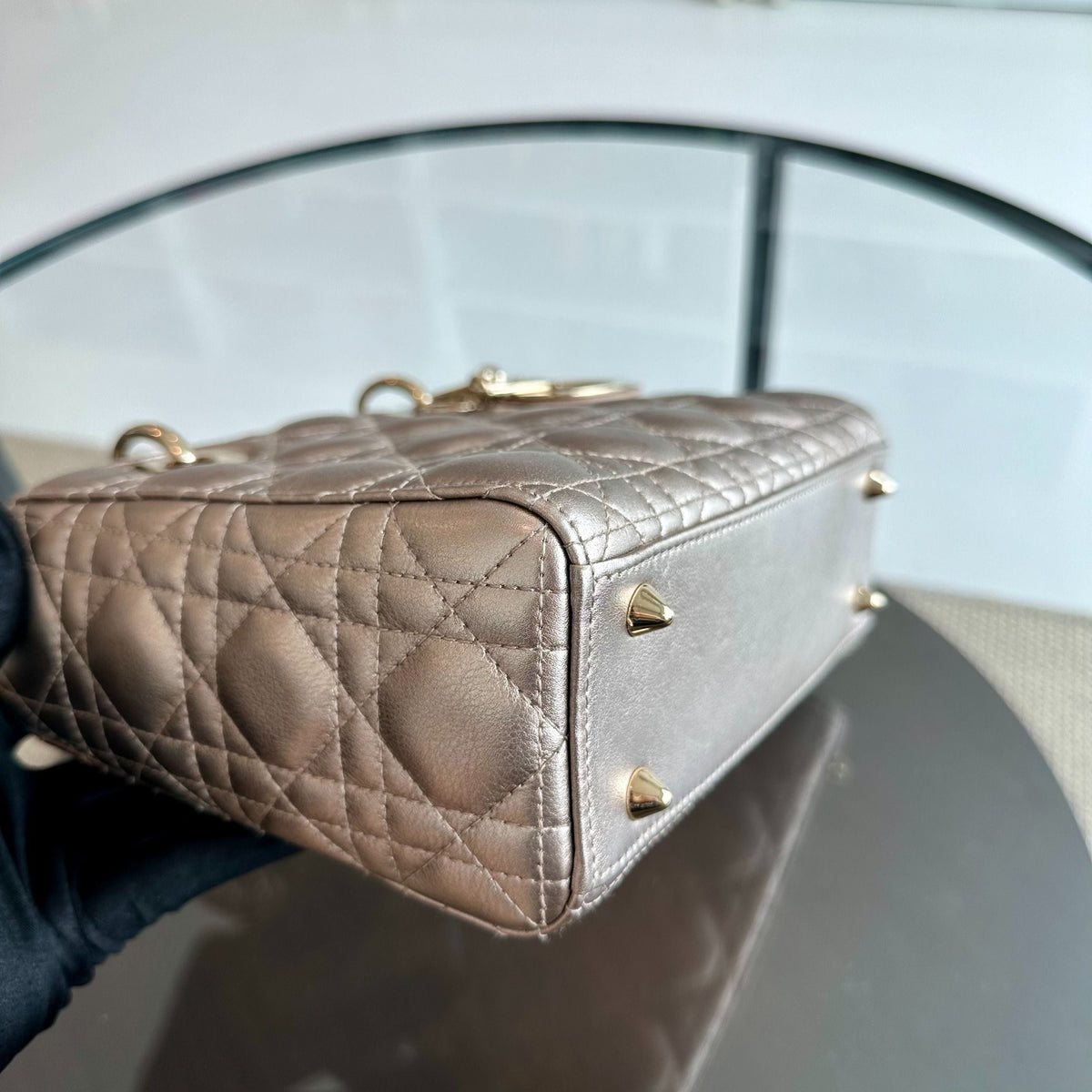 *Full Set* Lady Small My ABC Lambskin Metallic Gold LGHW