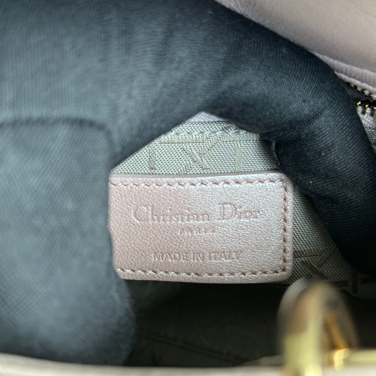 *Full Set, Receipt, Chain Strap* Lady Mini Cannage Lambskin Iridescent Pink GHW