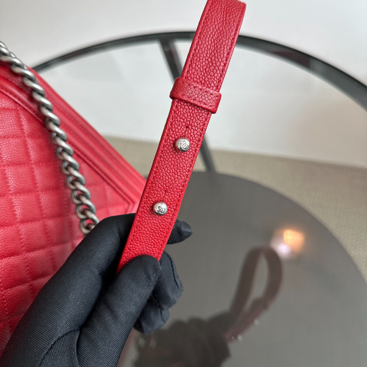 *Full Set, Receipt* Caviar Boy New Medium 28CM Leboy Red RSHW No 23