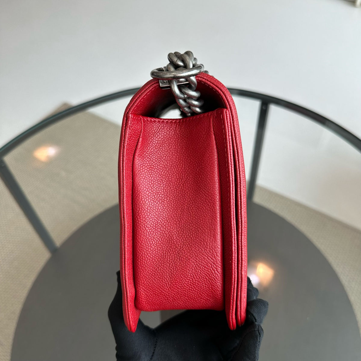 *Full Set, Receipt* Caviar Boy New Medium 28CM Leboy Red RSHW No 23
