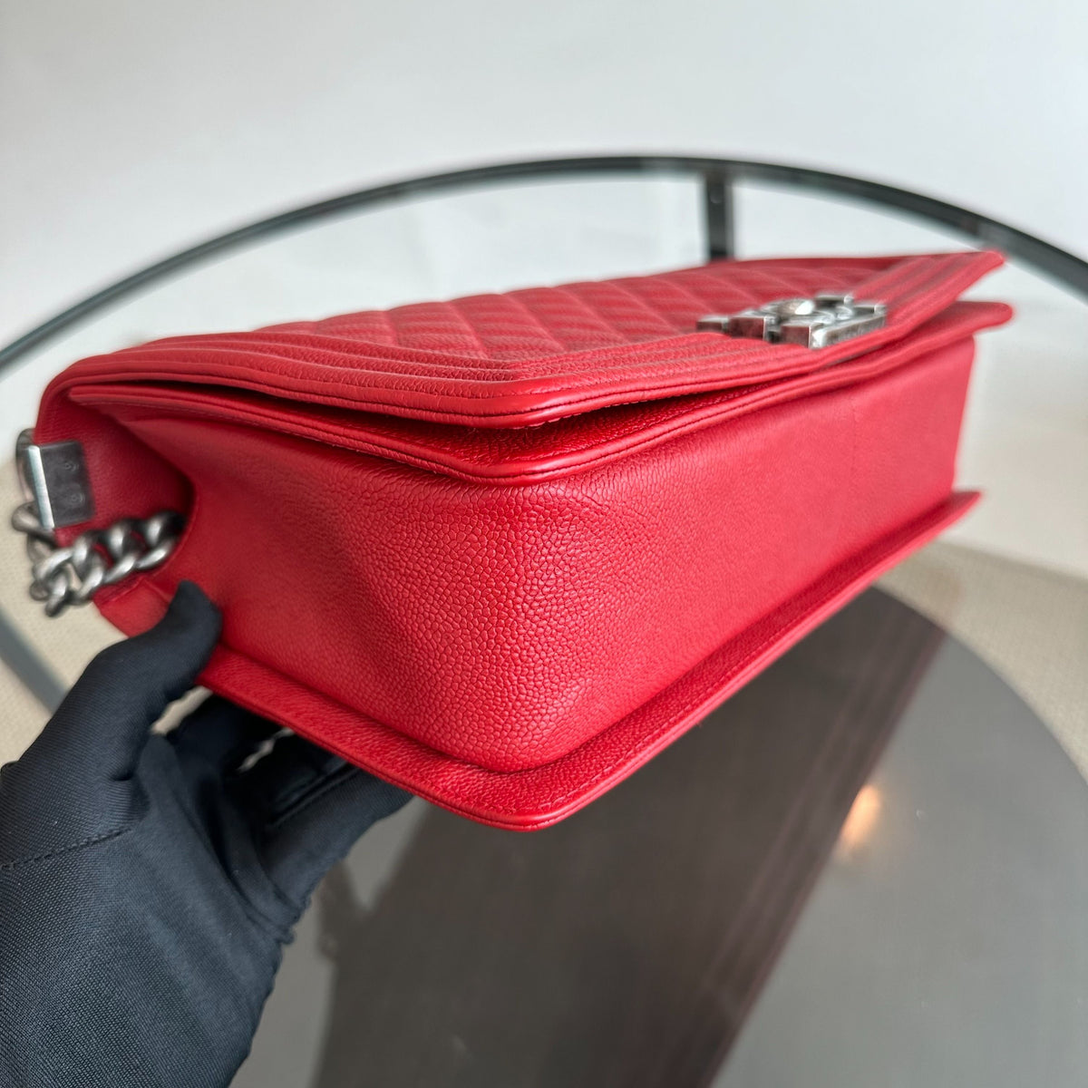 *Full Set, Receipt* Caviar Boy New Medium 28CM Leboy Red RSHW No 23