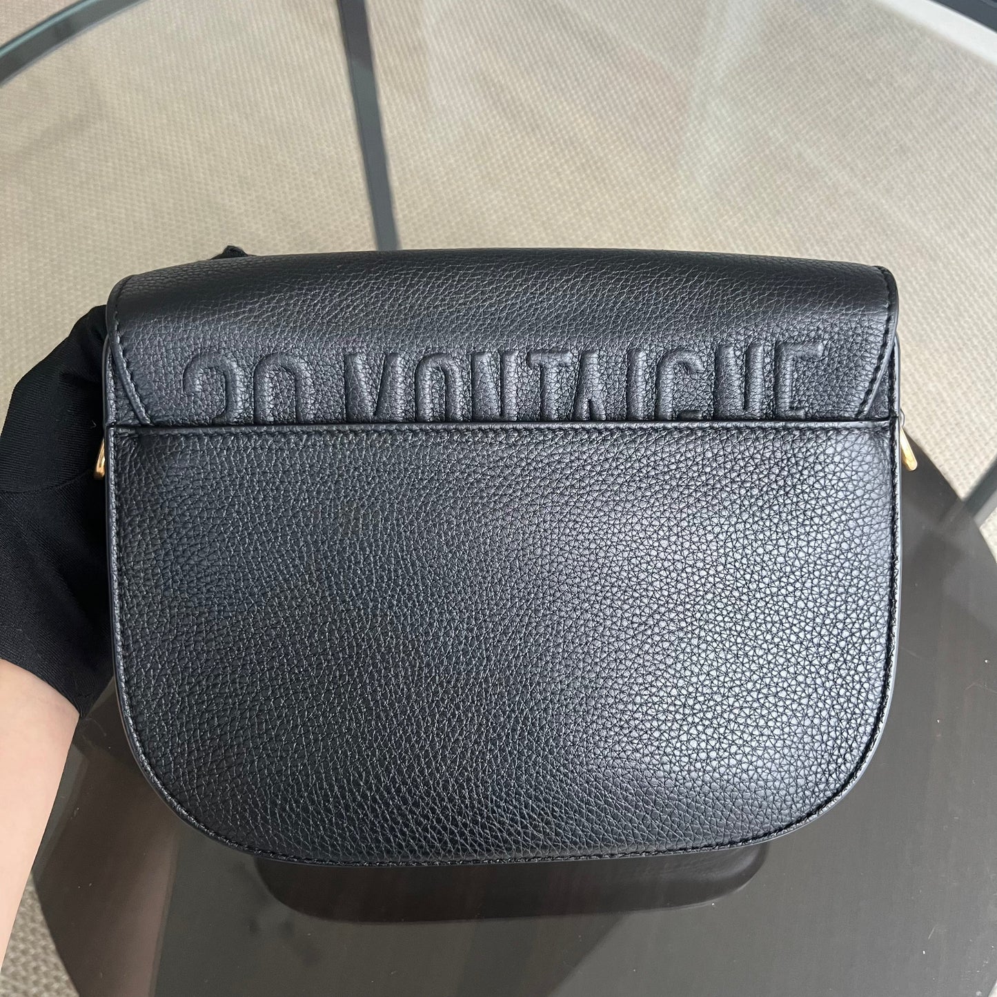 Dior Bobby Medium Grained Calfskin Black Golden Hardware