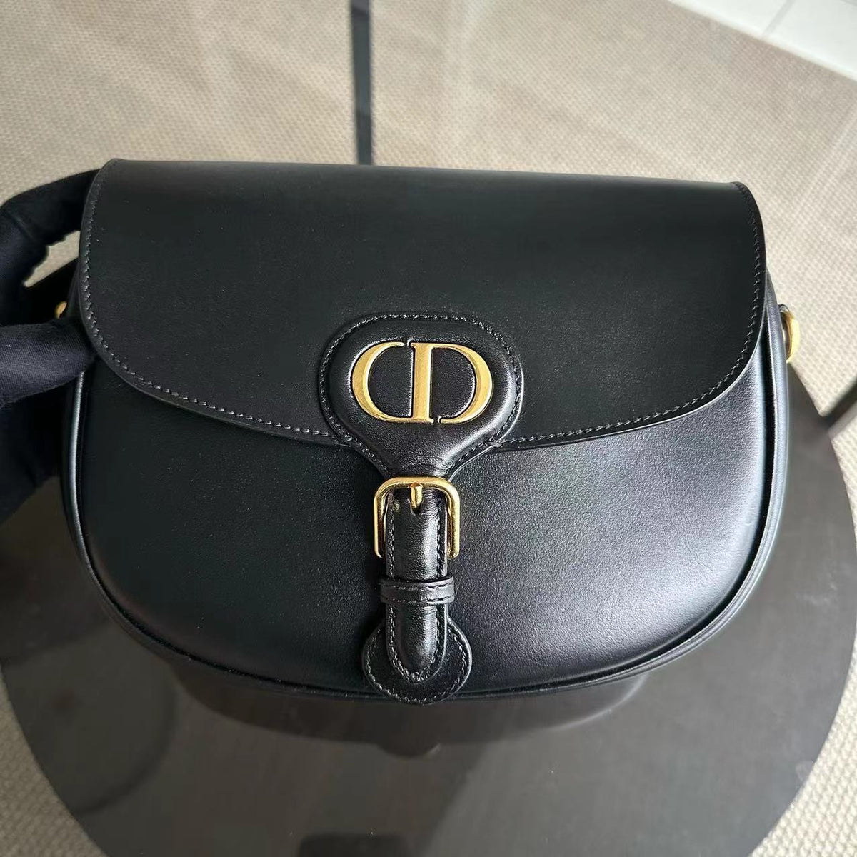 *Full Set, Receipt* Bobby Medium Smooth Calfskin Black GHW