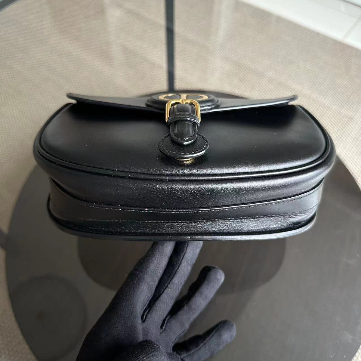 *Full Set, Receipt* Bobby Medium Smooth Calfskin Black GHW