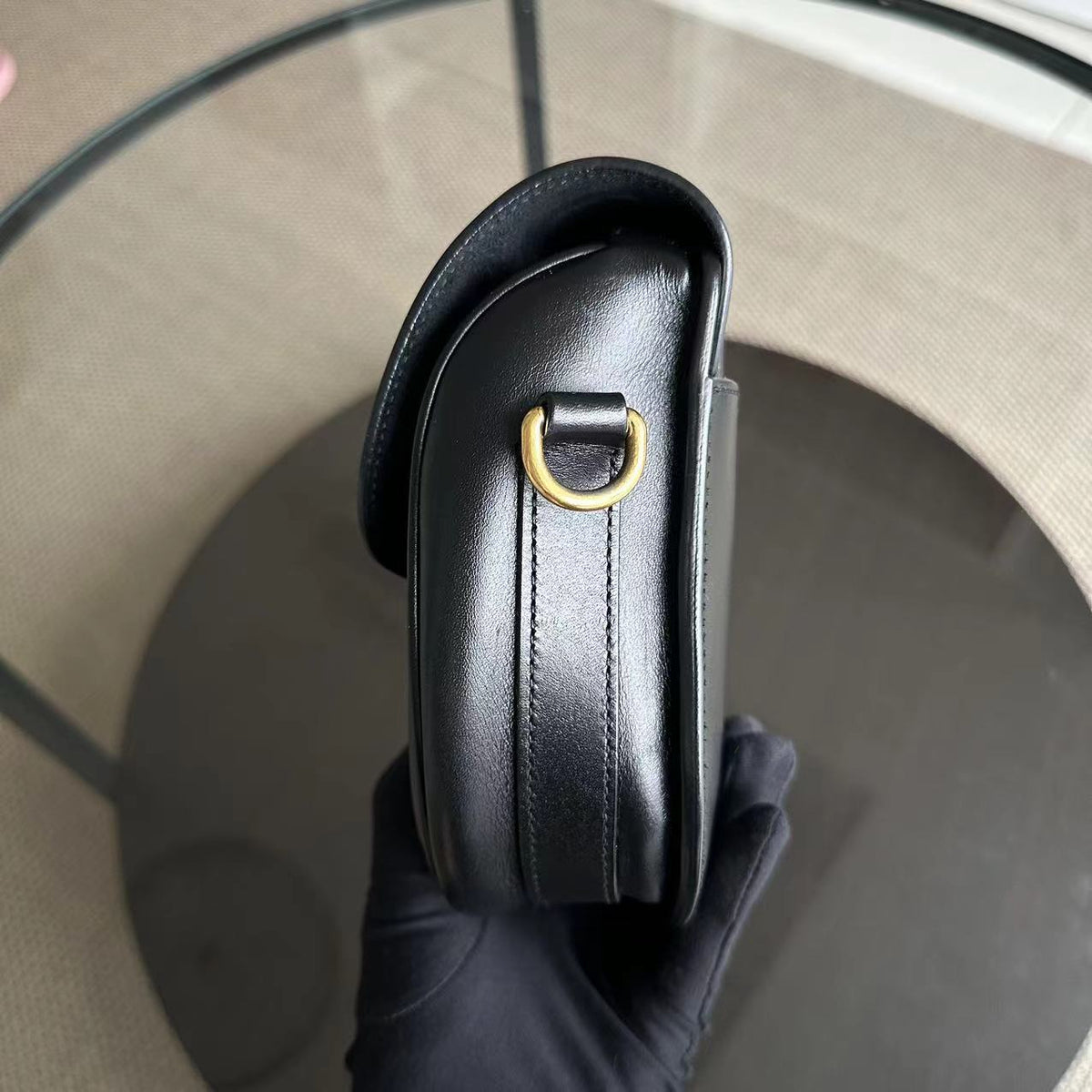 *Full Set, Receipt* Bobby Medium Smooth Calfskin Black GHW