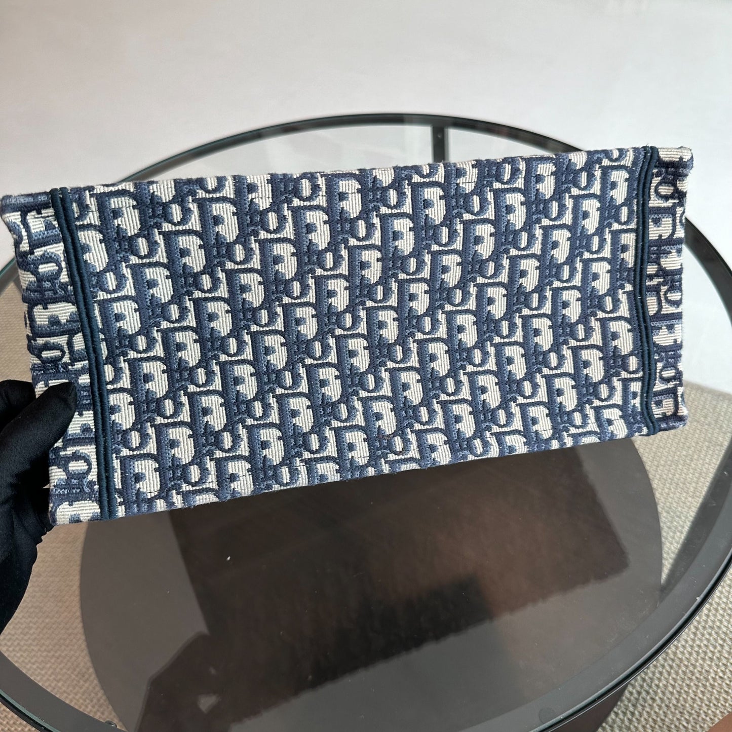 *Full Set, Receipt* Book Tote Medium Oblique Canvas Blue