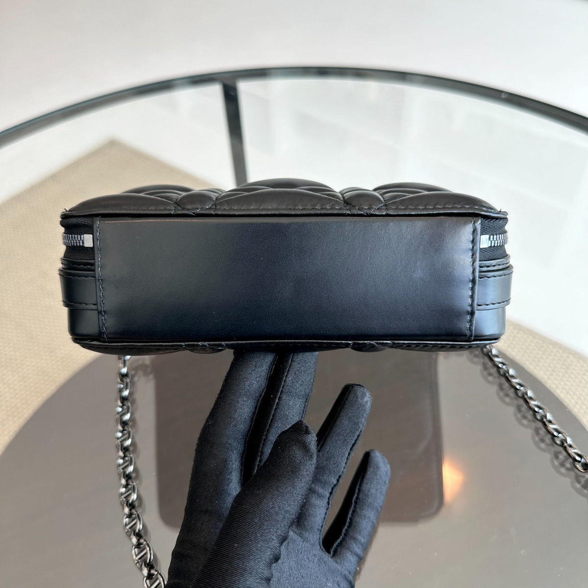 *Full Set, Receipt* Caro Box Cannage Lambskin Black SHW