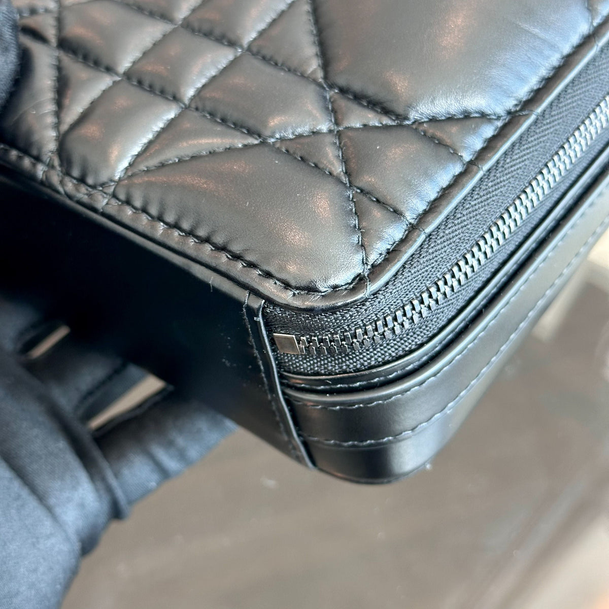 *Full Set, Receipt* Caro Box Cannage Lambskin Black SHW