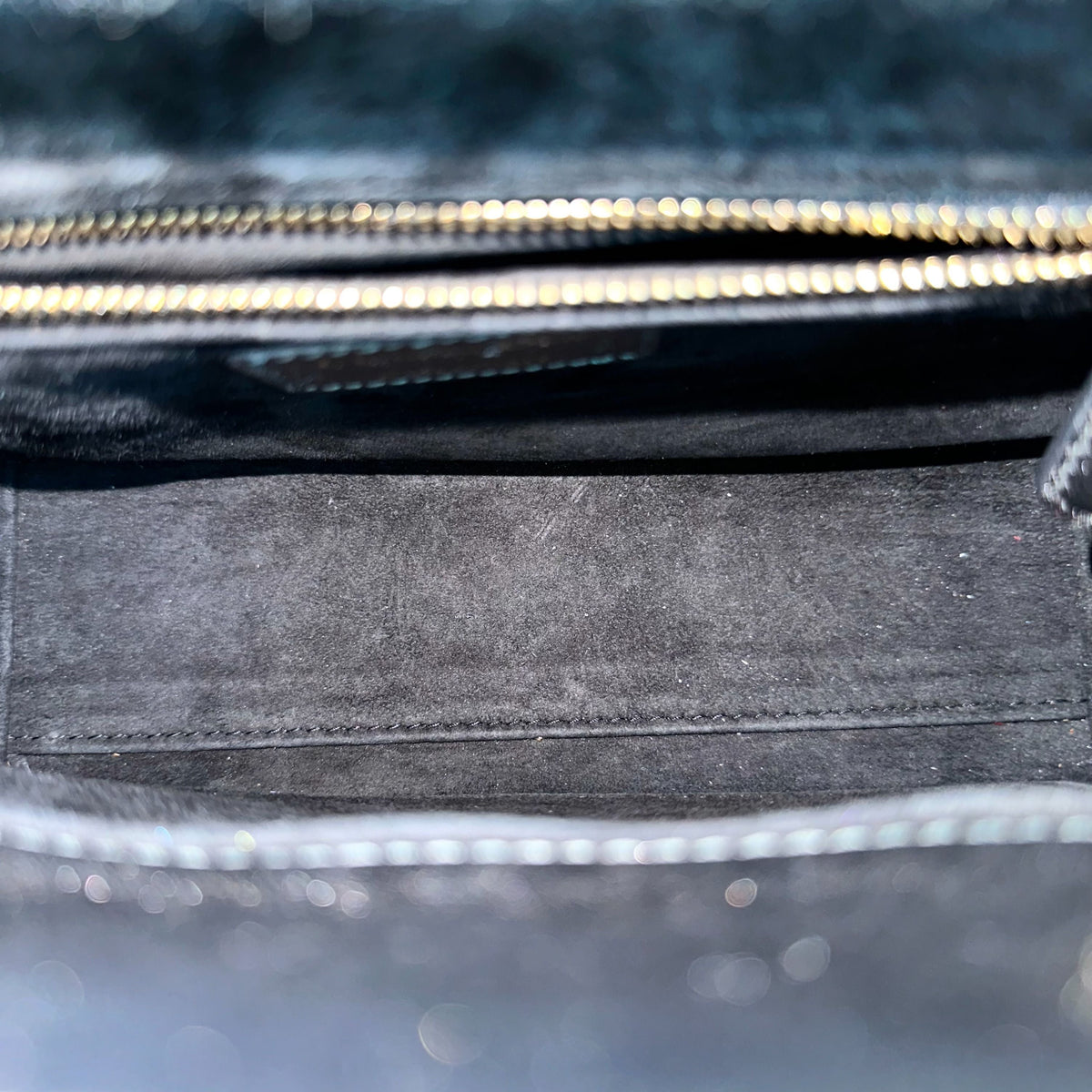 *Full Set, Receipt* Lady ABC Small Metallic Gunmetal Lambskin MyABC LGHW