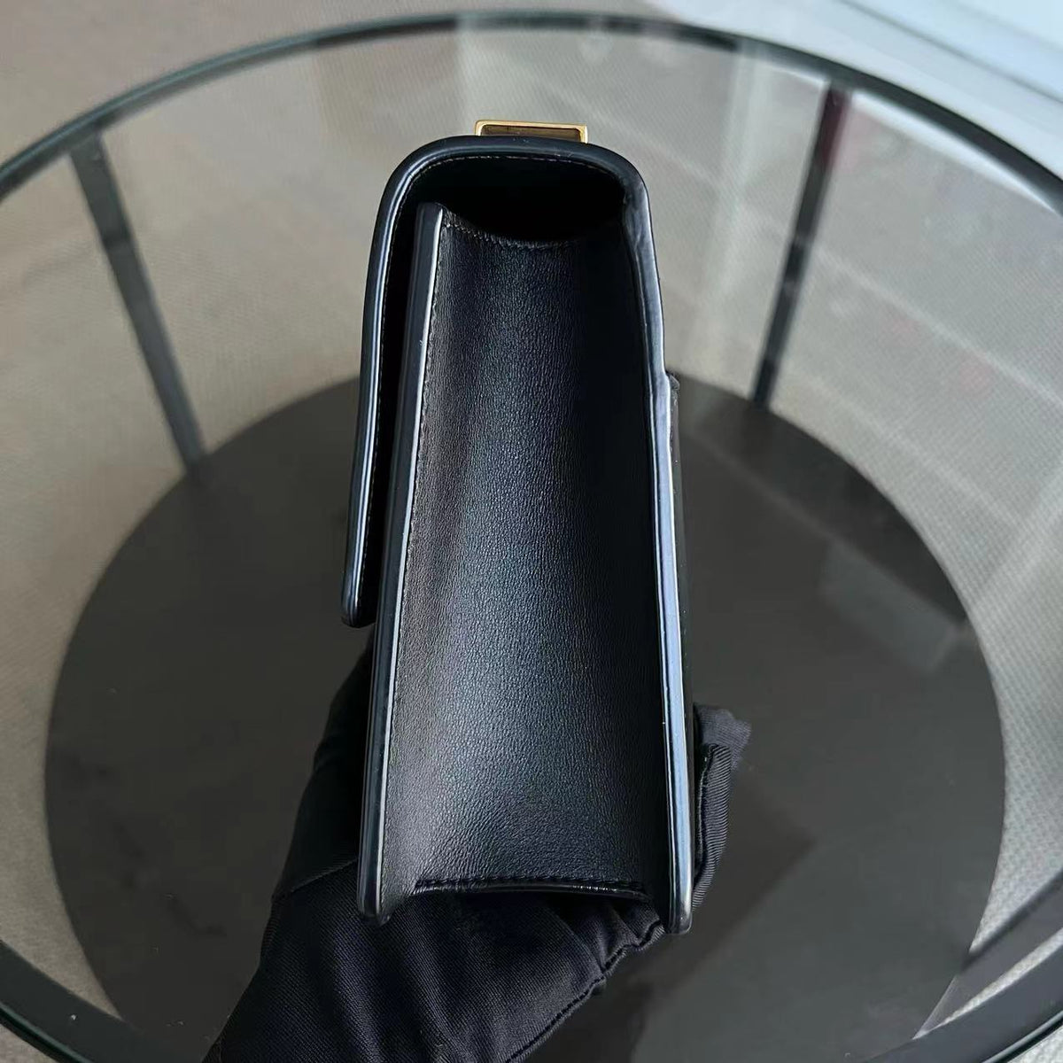 *Full Set Receipt* Montaigne 30 Smooth Calfskin Black Golden Hardware