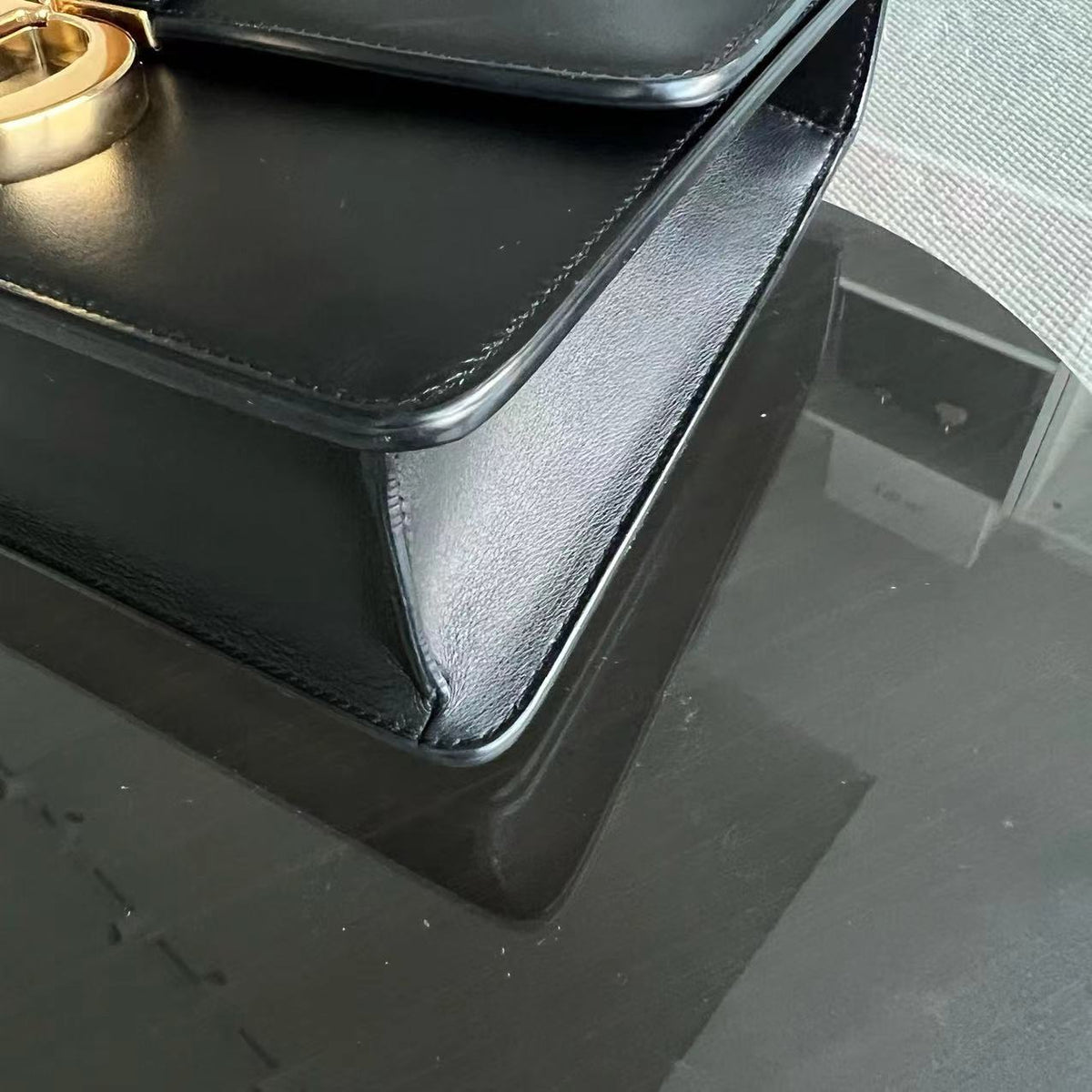 *Full Set Receipt* Montaigne 30 Smooth Calfskin Black Golden Hardware