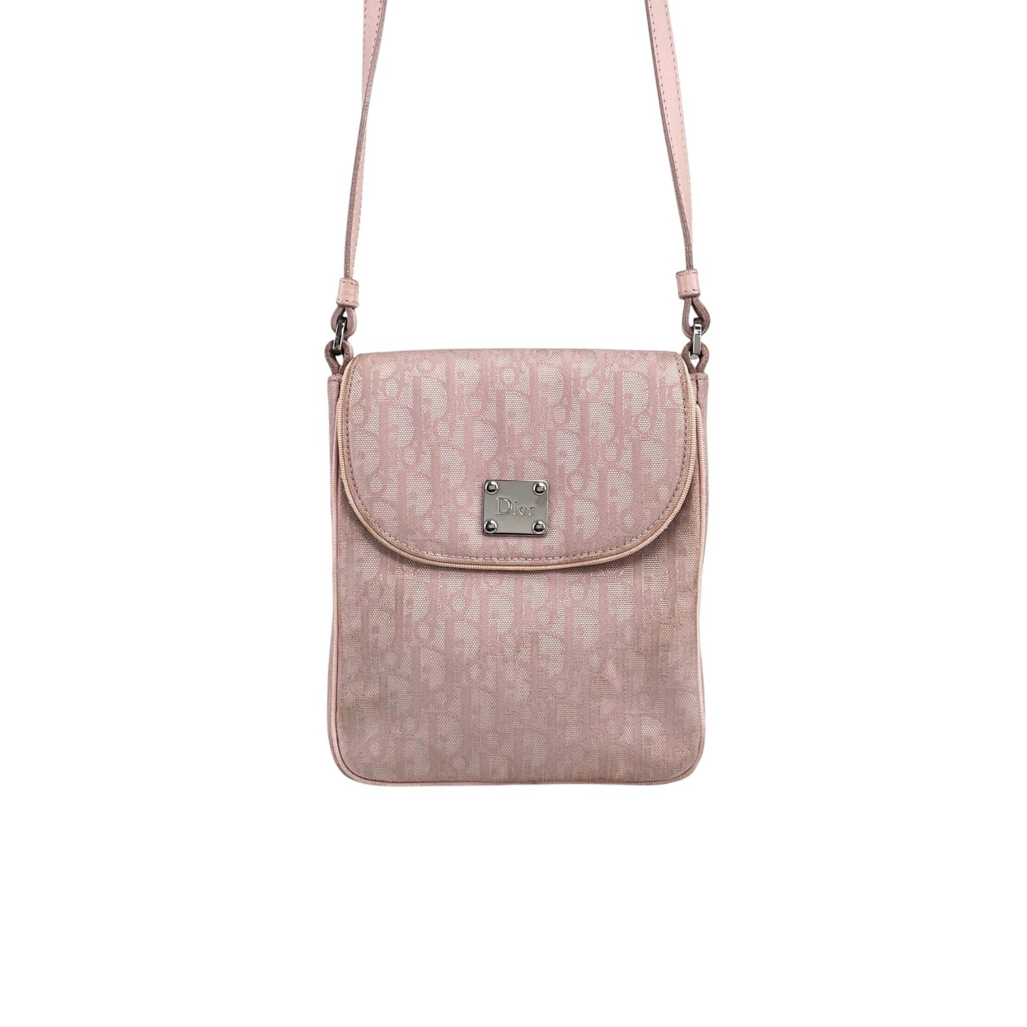 Christian Dior Trotter Small Shoulder bag Pink Vintage fz28hu