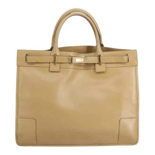 Gucci light gold leather Birkin style satchel by Tom Ford