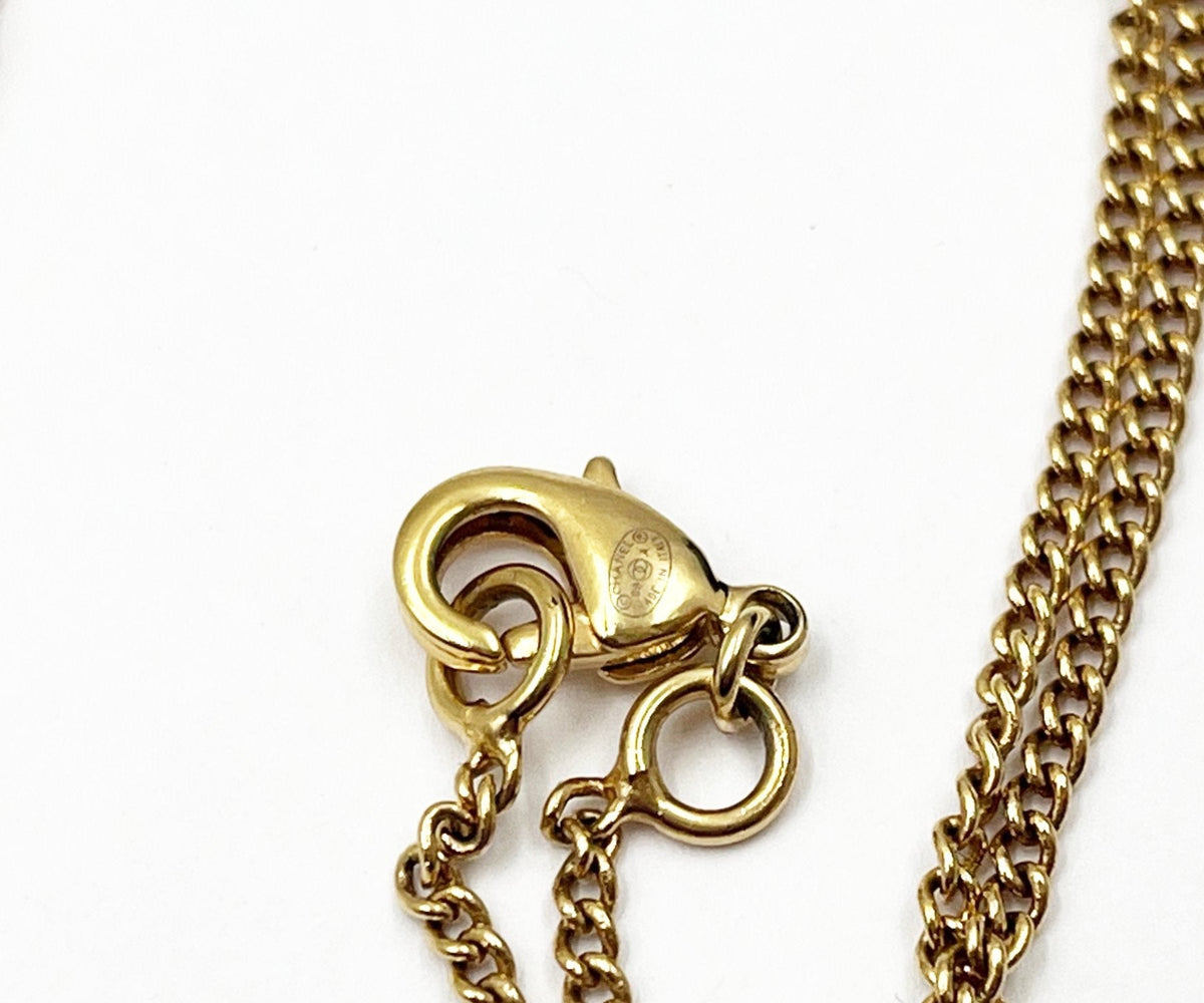 Top Quality Chanel Gold CC Turnlock Large Pendant Necklace