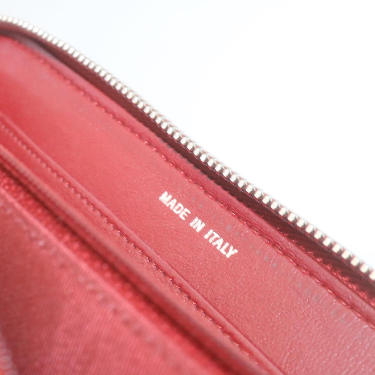 Top Quality Chanel Matelasse Wallet Lamb Skin Red CC Auth am2154gA