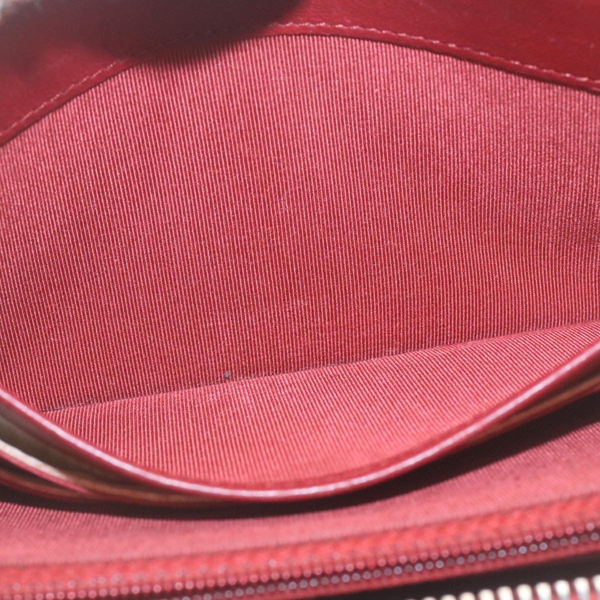 Top Quality Chanel Matelasse Wallet Lamb Skin Red CC Auth am2154gA